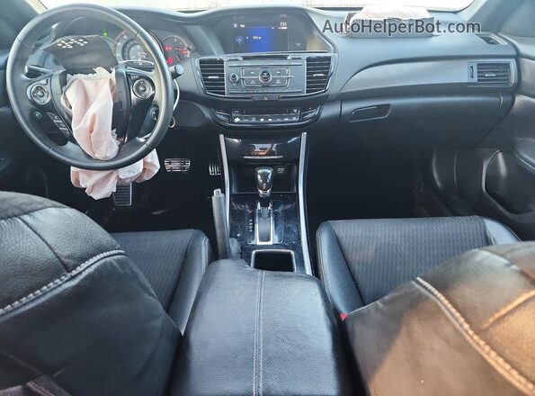 1HGCR2F52GA056979 2016 HONDA ACCORD White Widok deski rozdzielczej