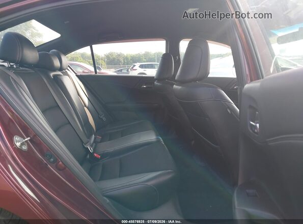 1HGCR2F52GA080215 2016 HONDA ACCORD Maroon VIN კოდის სტიკერის ხედი