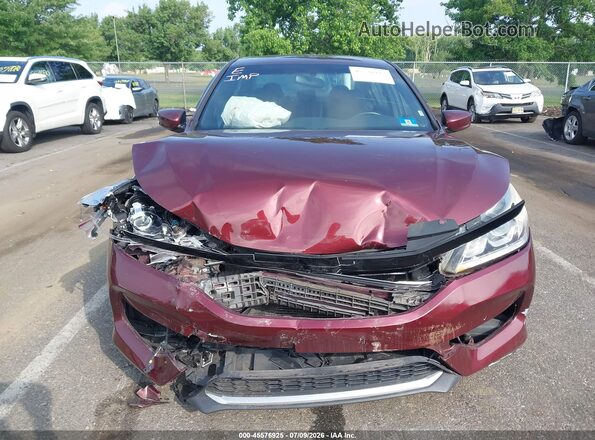 1HGCR2F52GA080215 2016 HONDA ACCORD Maroon წინა ხედი