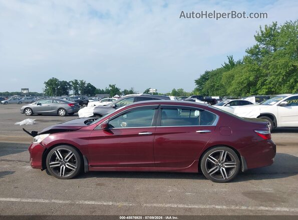 1HGCR2F52GA080215 2016 HONDA ACCORD Maroon სალონის 360-გრადუსიანი ხედი