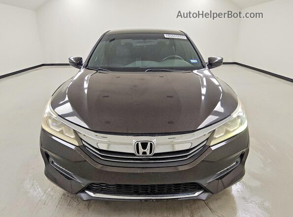 1HGCR2F52GA133155 2016 HONDA ACCORD Черный Вид спереди