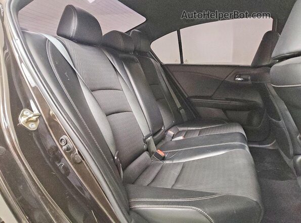 1HGCR2F52GA133155 2016 HONDA ACCORD Черный Вид задних сидений