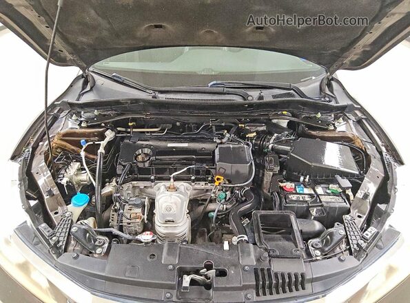 1HGCR2F52GA133155 2016 HONDA ACCORD Черный Вид задней части салона