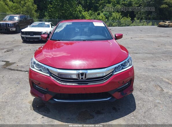 1HGCR2F52GA178404 2016 HONDA ACCORD Красный Вид щитка приборов