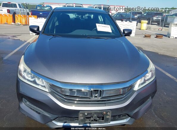 1HGCR2F52GA184915 2016 HONDA ACCORD Gray Вид спереду