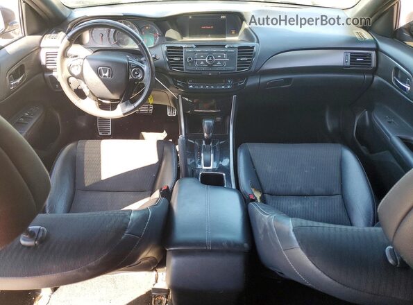 1HGCR2F52GA198376 2016 HONDA ACCORD Черный Вид панели приборов