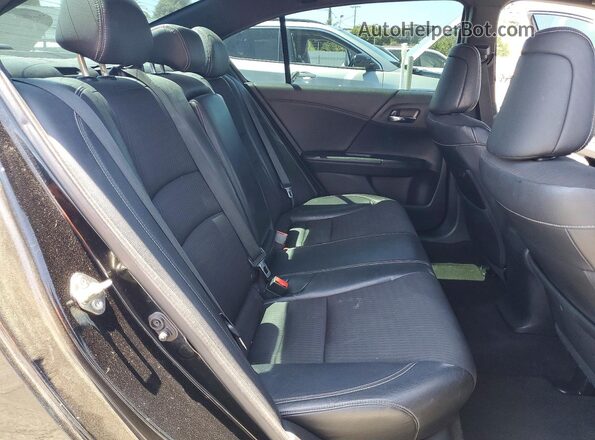 1HGCR2F52HA024910 2017 HONDA ACCORD Black Rear seats view