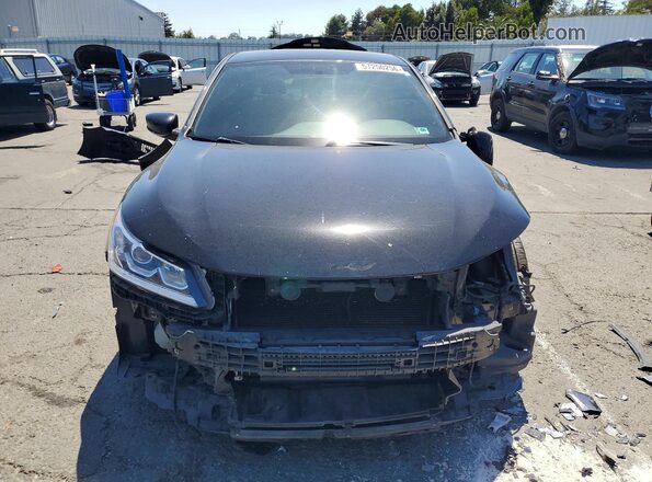 1HGCR2F52HA024910 2017 HONDA ACCORD Black Front view