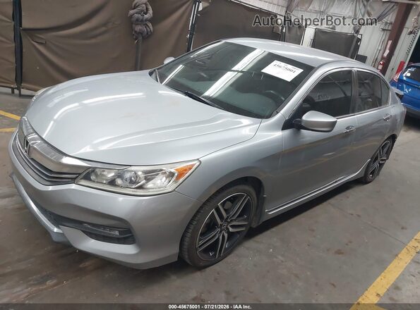 1HGCR2F52HA165668 2017 HONDA ACCORD Gray Առջևի ձախ երեք քառորդ տեսարան
