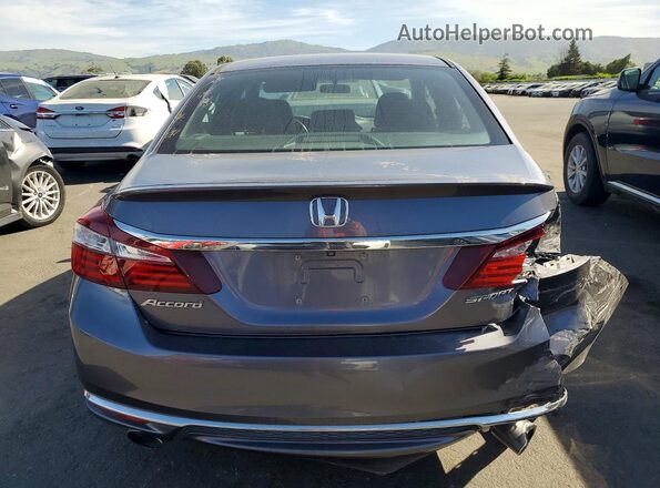 1HGCR2F53GA047305 2016 HONDA ACCORD Gray Հետևի տեսք