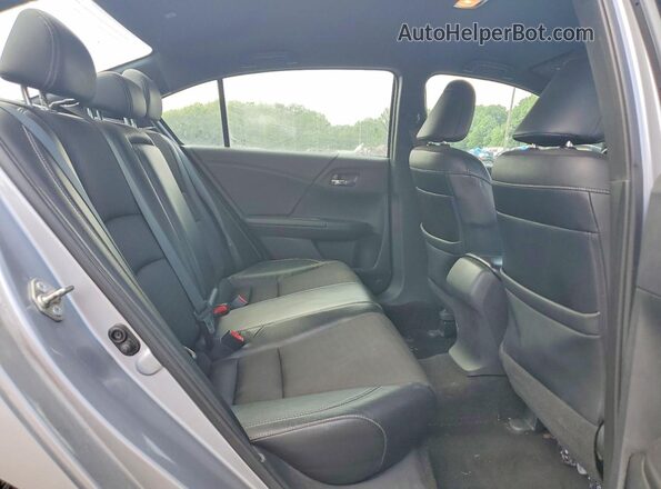 1HGCR2F53GA099291 2016 HONDA ACCORD Gray Rear seats view