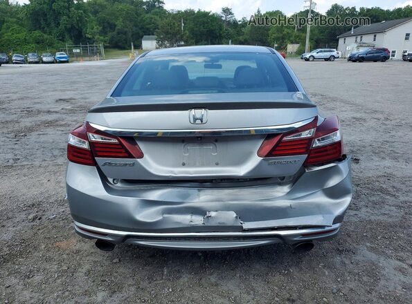 1HGCR2F53GA099291 2016 HONDA ACCORD Gray Rear view