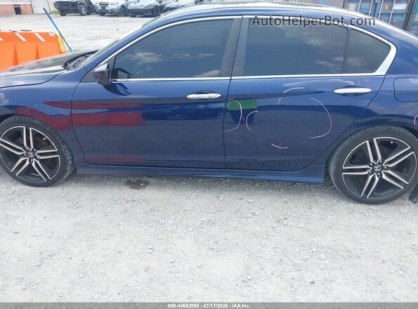 1HGCR2F53GA125727 2016 HONDA ACCORD Синий Панорамный вид салона 360°