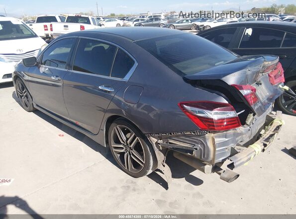 1HGCR2F53GA127378 2016 HONDA ACCORD Серый Задняя левая четверть