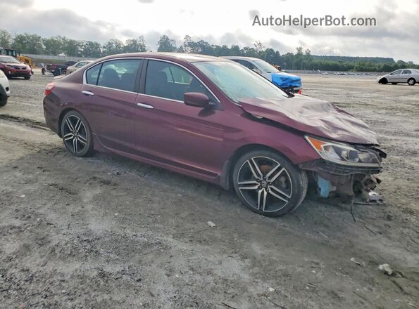 1HGCR2F53GA148103 2016 HONDA ACCORD Burgundy Front right