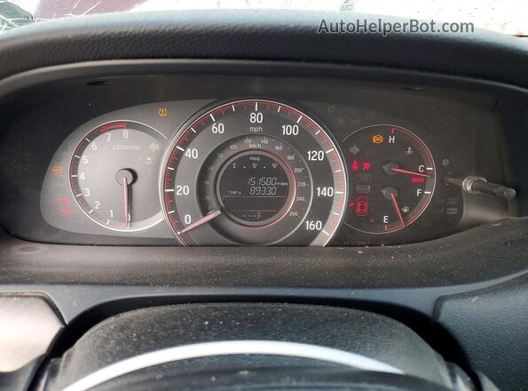 1HGCR2F53GA148103 2016 HONDA ACCORD Burgundy Instrument cluster view