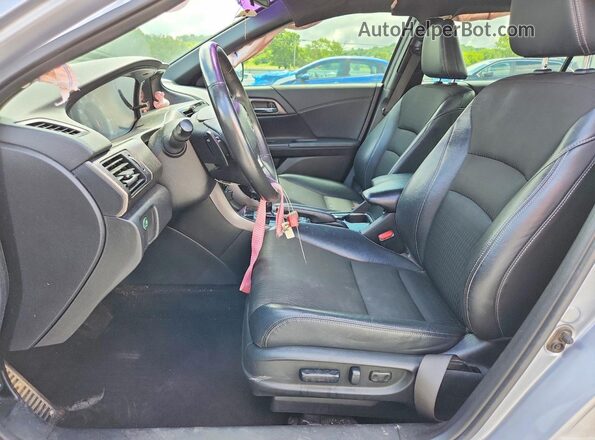 1HGCR2F53GA185068 2016 HONDA ACCORD Серебряный Вид салона спереди