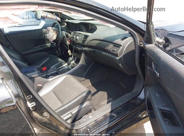 1HGCR2F53GA186947 2016 HONDA ACCORD Черный Вид салона спереди