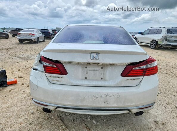 1HGCR2F53GA239761 2016 HONDA ACCORD White Rear view
