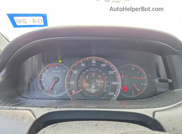 1HGCR2F53GA239761 2016 HONDA ACCORD White Instrument cluster view