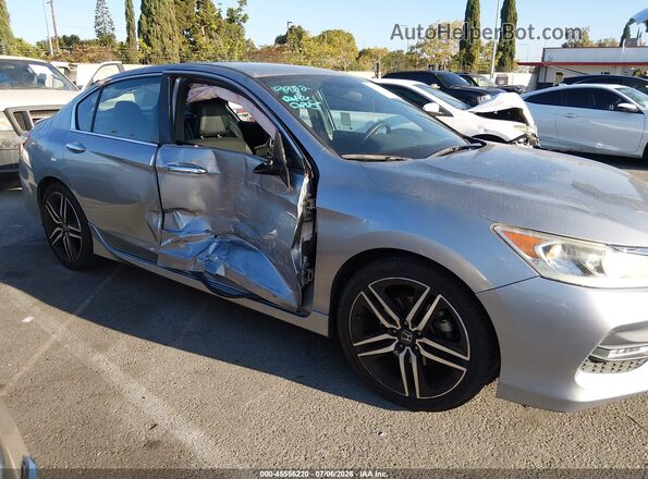 1HGCR2F53HA071301 2017 HONDA ACCORD Silver წინა ხედი