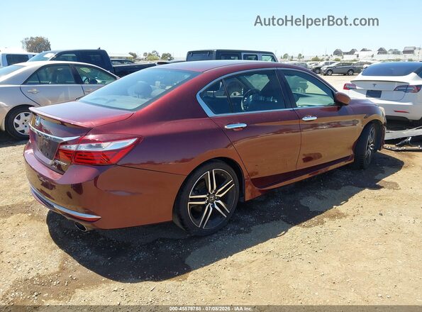 1HGCR2F53HA115717 2017 HONDA ACCORD Burgundy Հետևի աջ