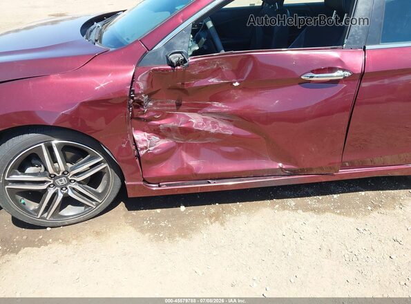 1HGCR2F53HA115717 2017 HONDA ACCORD Burgundy Դիմացի տեսք