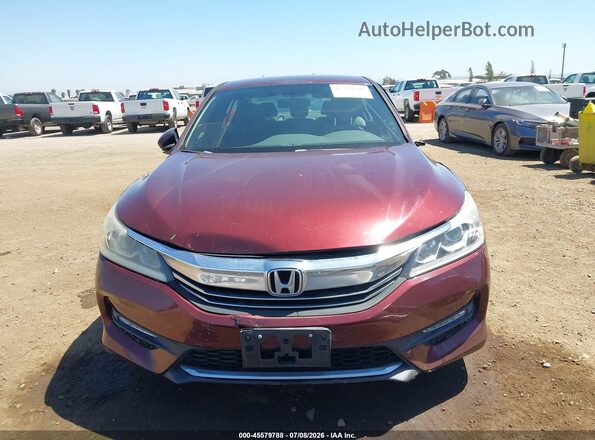 1HGCR2F53HA115717 2017 HONDA ACCORD Burgundy Սալոնի հետևի տեսք