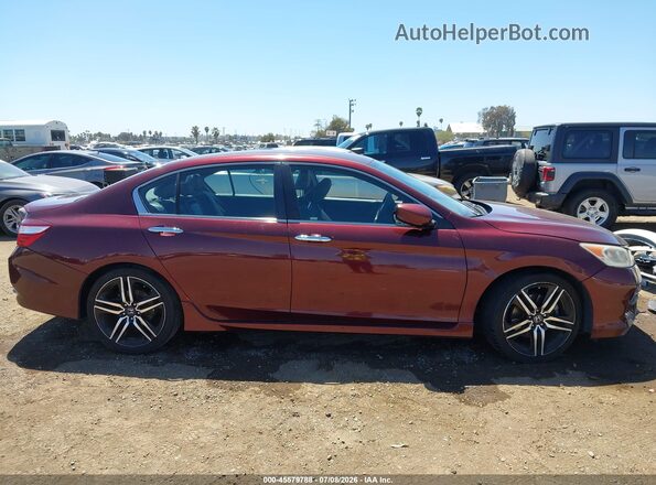 1HGCR2F53HA115717 2017 HONDA ACCORD Burgundy Սալոնի 360 աստիճան տեսք
