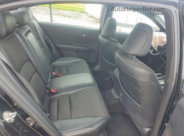 1HGCR2F53HA165307 2017 HONDA ACCORD Black Widok tylnych siedzeń