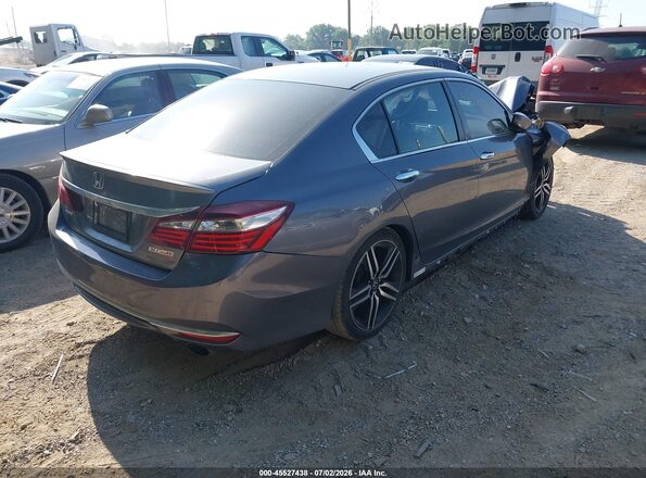 1HGCR2F53HA204896 2017 HONDA ACCORD Gray Tył prawy