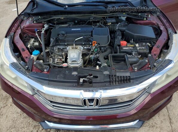1HGCR2F53HA226414 2017 HONDA ACCORD Burgundy Widok wnętrza z tyłu
