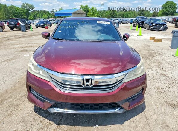 1HGCR2F53HA226414 2017 HONDA ACCORD Burgundy Widok z przodu