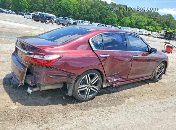 1HGCR2F53HA226414 2017 HONDA ACCORD Burgundy Tył prawy