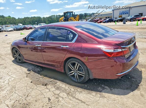 1HGCR2F53HA226414 2017 HONDA ACCORD Burgundy Tył lewy