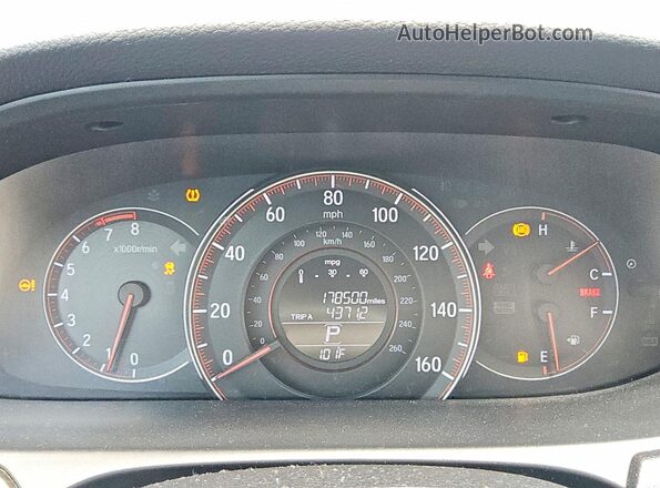 1HGCR2F53HA269666 2017 HONDA ACCORD Black Instrument cluster view