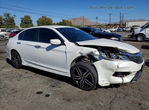 1HGCR2F54GA019657 2016 HONDA ACCORD Белый Передняя правая четверть