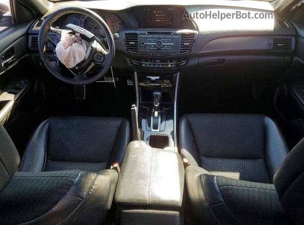 1HGCR2F54GA019657 2016 HONDA ACCORD Белый Вид панели приборов