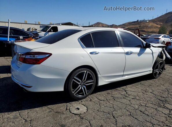1HGCR2F54GA019657 2016 HONDA ACCORD Белый Задняя правая четверть