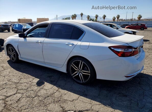 1HGCR2F54GA019657 2016 HONDA ACCORD Белый Задняя левая четверть