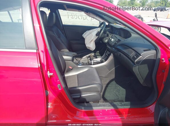 1HGCR2F54GA027077 2016 HONDA ACCORD Red წინა სალონის ხედი
