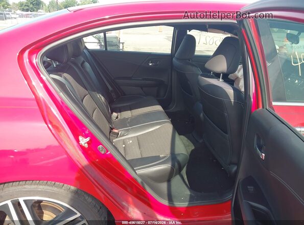 1HGCR2F54GA027077 2016 HONDA ACCORD Red VIN კოდის სტიკერის ხედი
