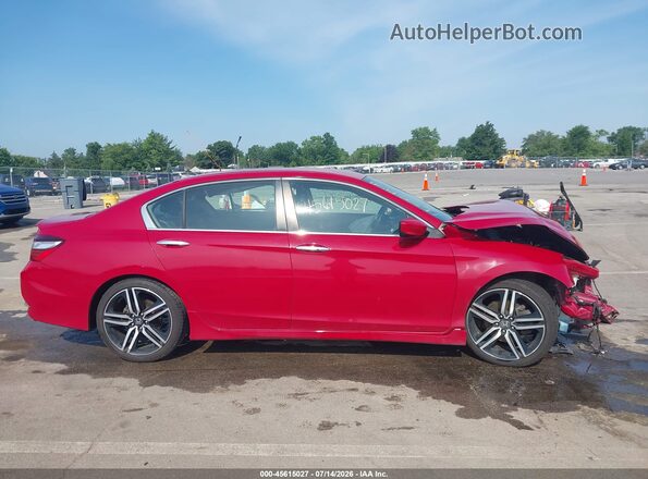 1HGCR2F54GA027077 2016 HONDA ACCORD Red სალონის 360-გრადუსიანი ხედი