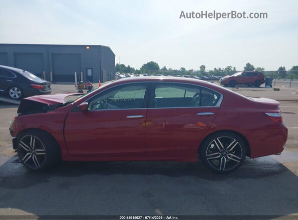 1HGCR2F54GA027077 2016 HONDA ACCORD Red 