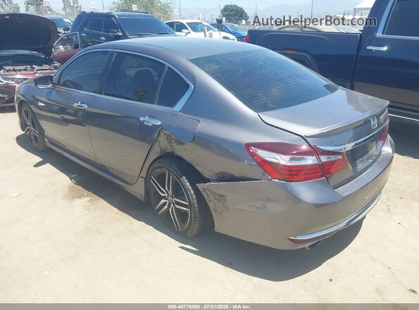 1HGCR2F54GA095332 2016 HONDA ACCORD Gray Tył lewy