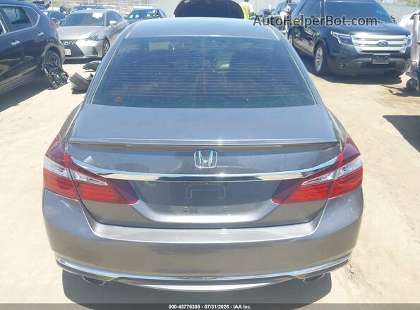 1HGCR2F54GA095332 2016 HONDA ACCORD Gray 