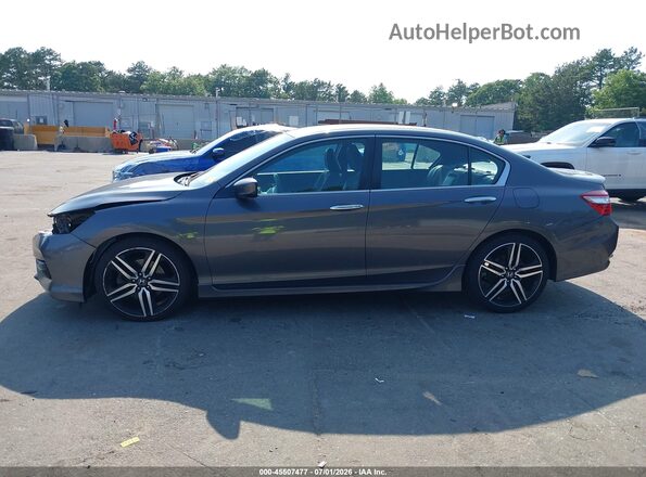 1HGCR2F54GA104496 2016 HONDA ACCORD Gray 