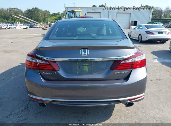 1HGCR2F54GA104496 2016 HONDA ACCORD Gray 