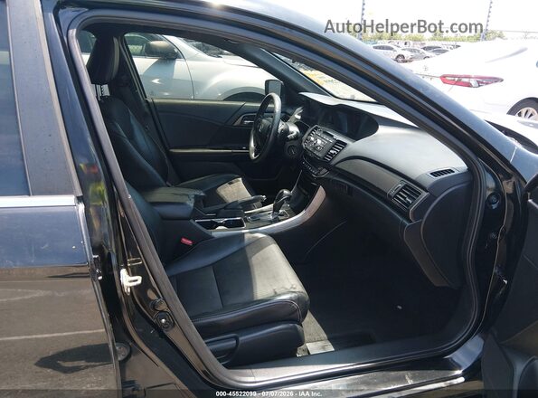 1HGCR2F54GA229028 2016 HONDA ACCORD Black წინა სალონის ხედი