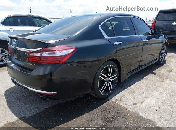 1HGCR2F54GA229028 2016 HONDA ACCORD Black უკანა მარჯვენა
